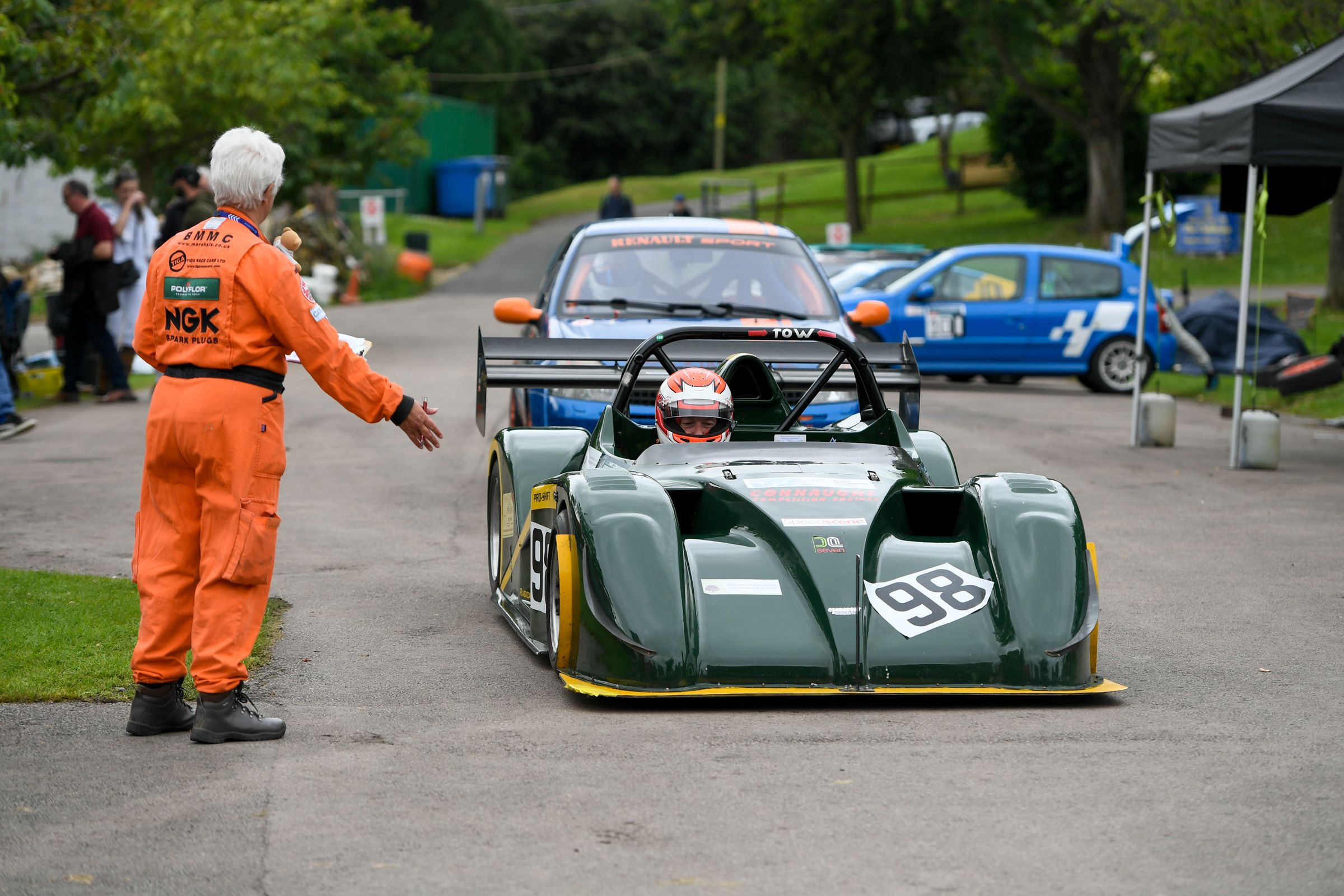 Marshal at Prescott Hill Climb
